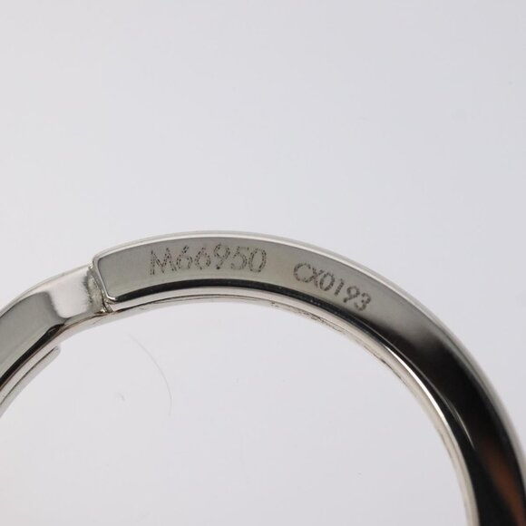 LOUIS VUITTON Voyage Key Chain Key Ring Metal Silver M66950 LV Auth SW877 - Picture 6 of 6